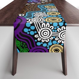 Authentic Aboriginal Art - Untitled Table Runner