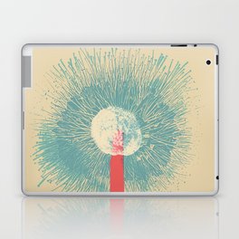 Abstract art gestual and organic flower Laptop Skin