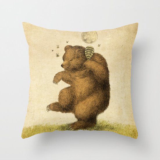 Honey Bear Throw Pillow