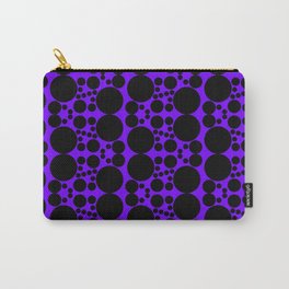 Black & purple circles Carry-All Pouch