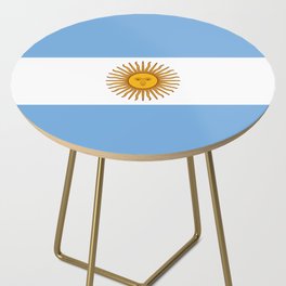 Argentina Flag Side Table