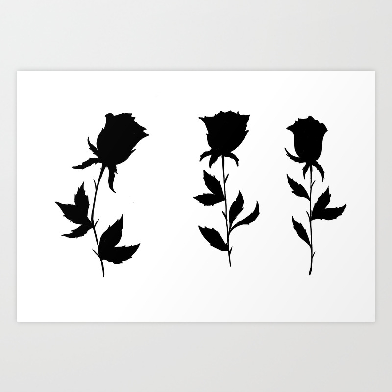 Black Roses Art Print By Killianhuckstead Society6