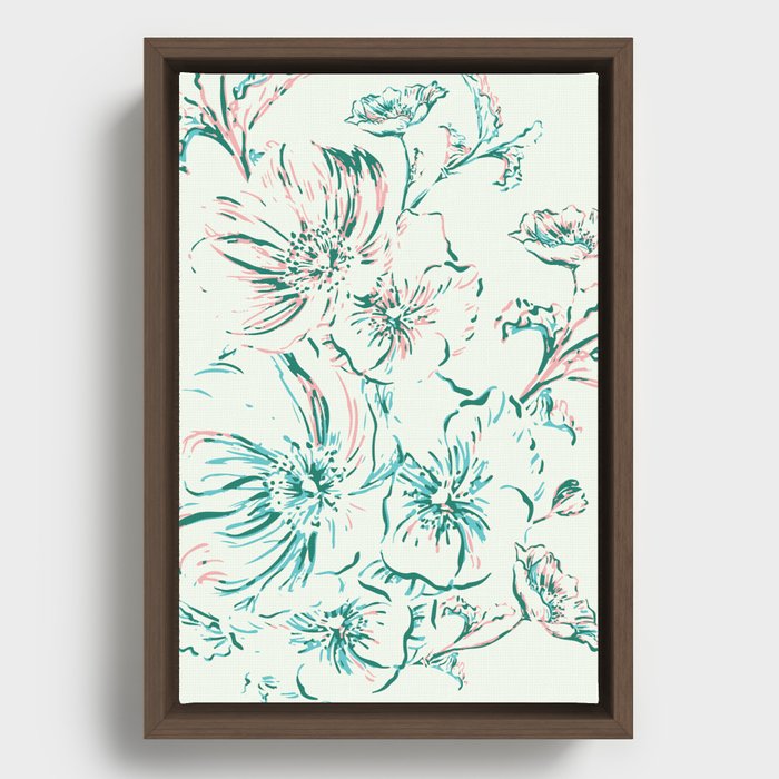 Wildflower Wonder - Tropical Framed Canvas