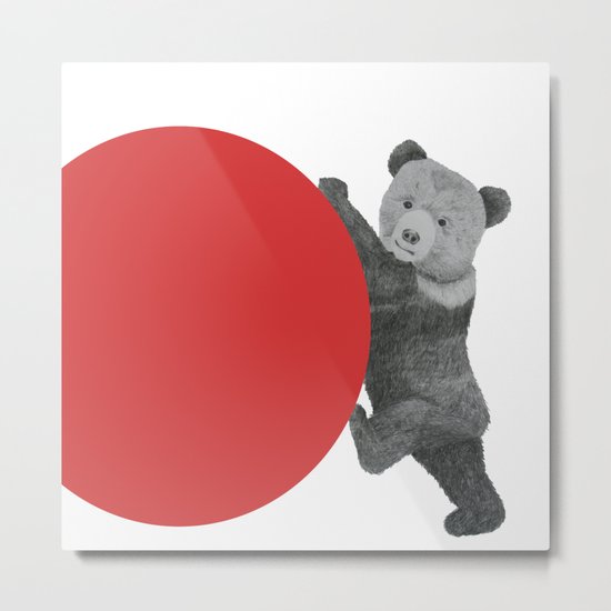bear Metal Print