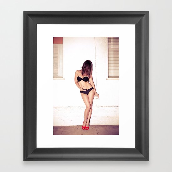 his last chance... Framed Art Print