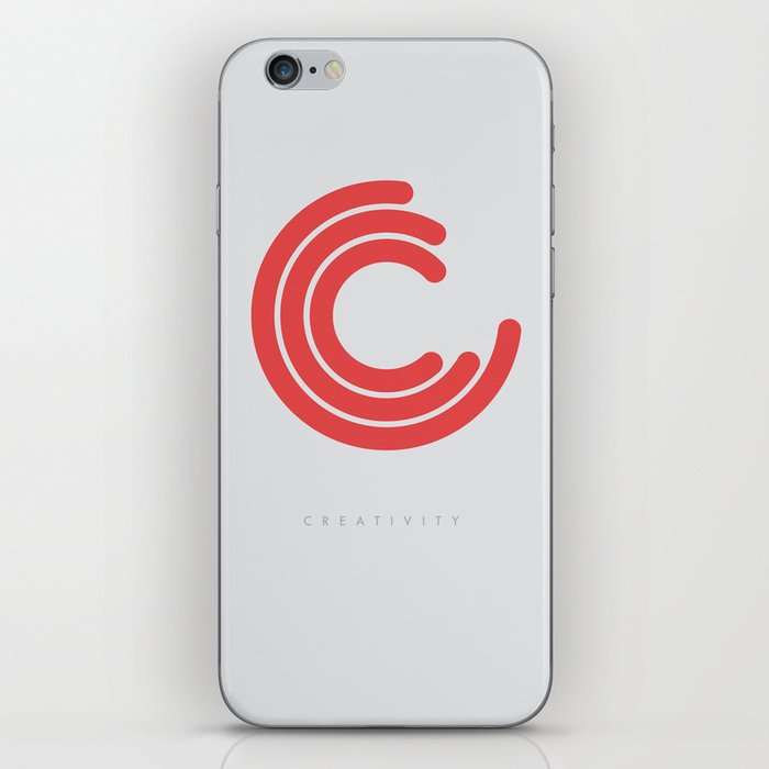 C for Creativity (red) iPhone Skin