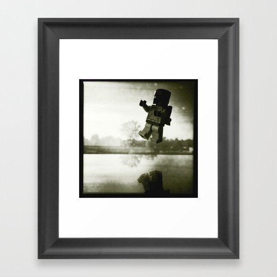 Boba Fetts flight Framed Art Print