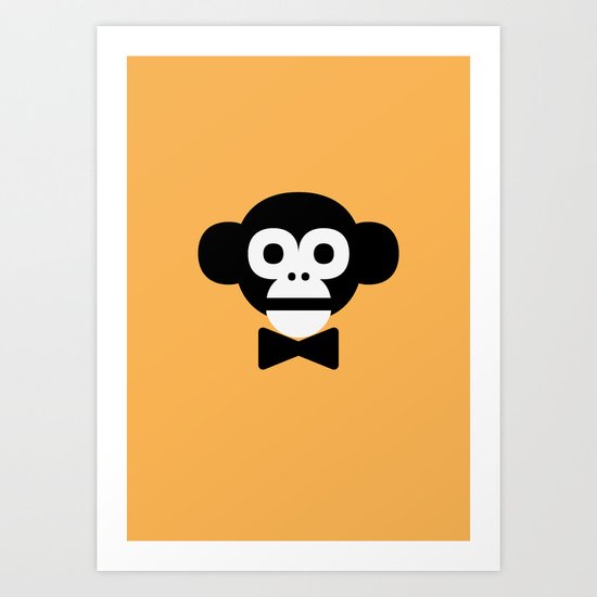 smart monkey Art Print