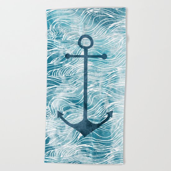 Anchor Beach Towel