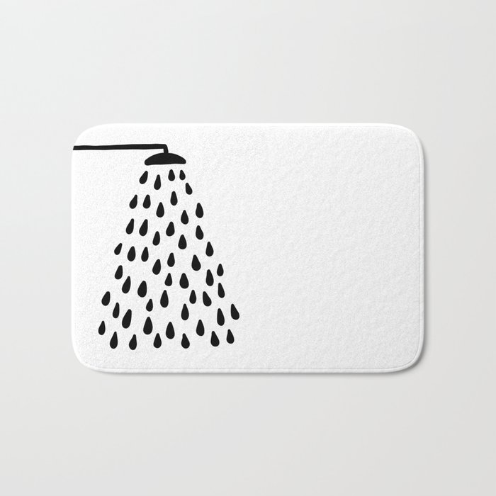 Shower in bathroom Badematte | Graphic-design, Shower, Badezimmer, Bad, Showering, Clean, Spa, Wellness, Sauna, Relax