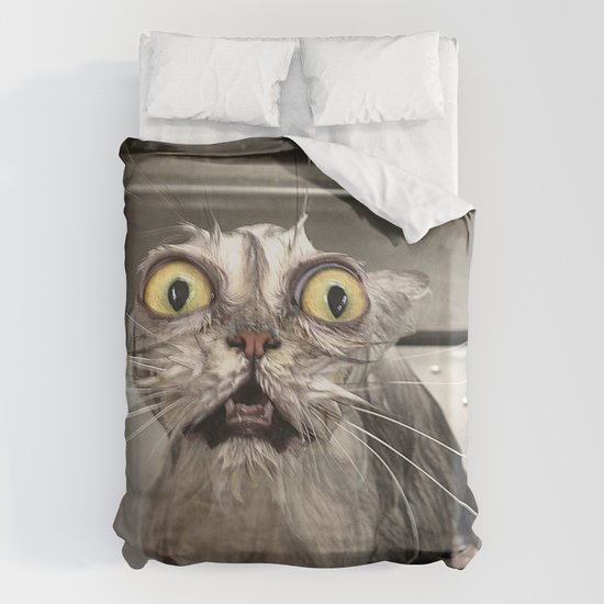Reddit Wet Cat Duvet Cover By, Twin Or Full Bed Reddit