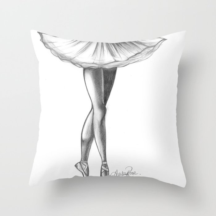Ballerina - Ashley Rose Throw Pillow