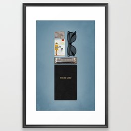 Blues Brothers - We're on a Mission from God - Poster Framed Art Print