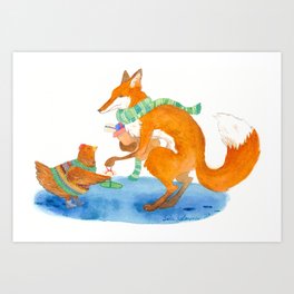 Winter Festival Presents Art Print