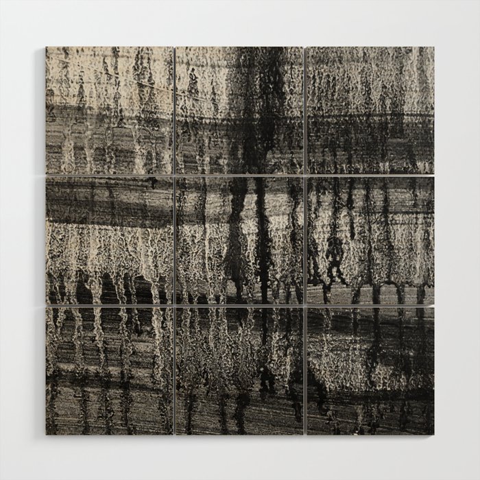 Grayscale Stains Wood Wall Art