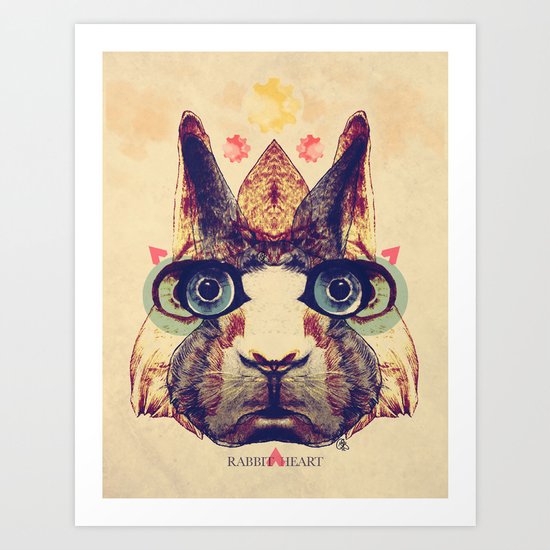 Rabbit Heart Art Print