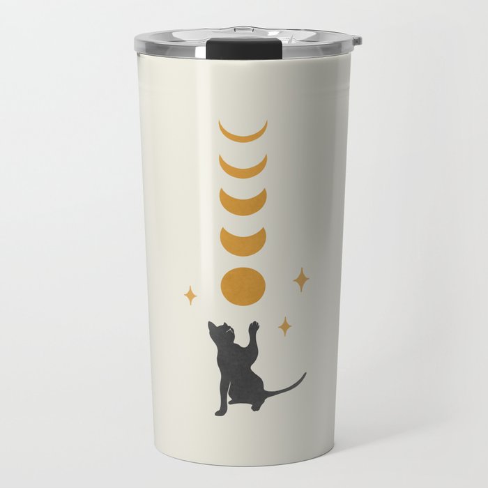 Cat and Moon 2 Travel Mug