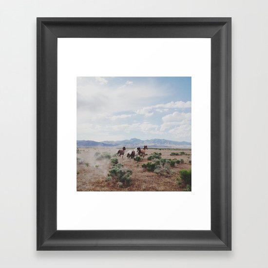 Running Horses Framed Art Print