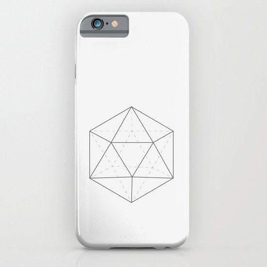 Black & white Icosahedron iPhone & iPod Case