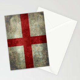 Flag of England (St. George's Cross) Vintage retro style Stationery Card