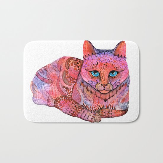 SUNSET CAT Bath Mat