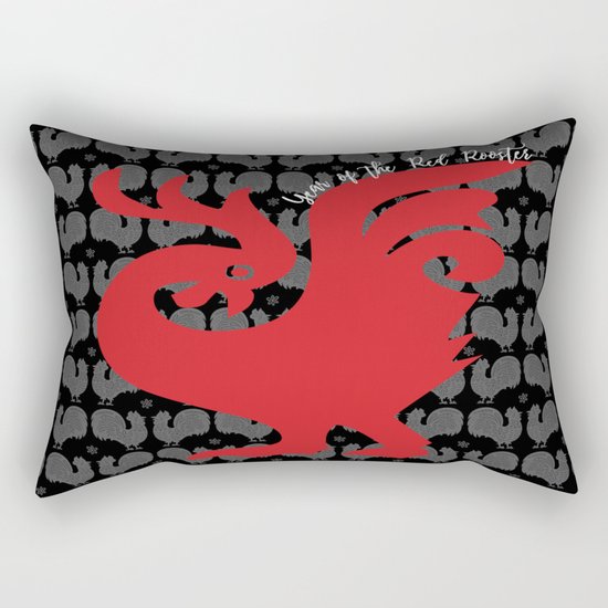 Year of the Red Rooster Rectangular Pillow