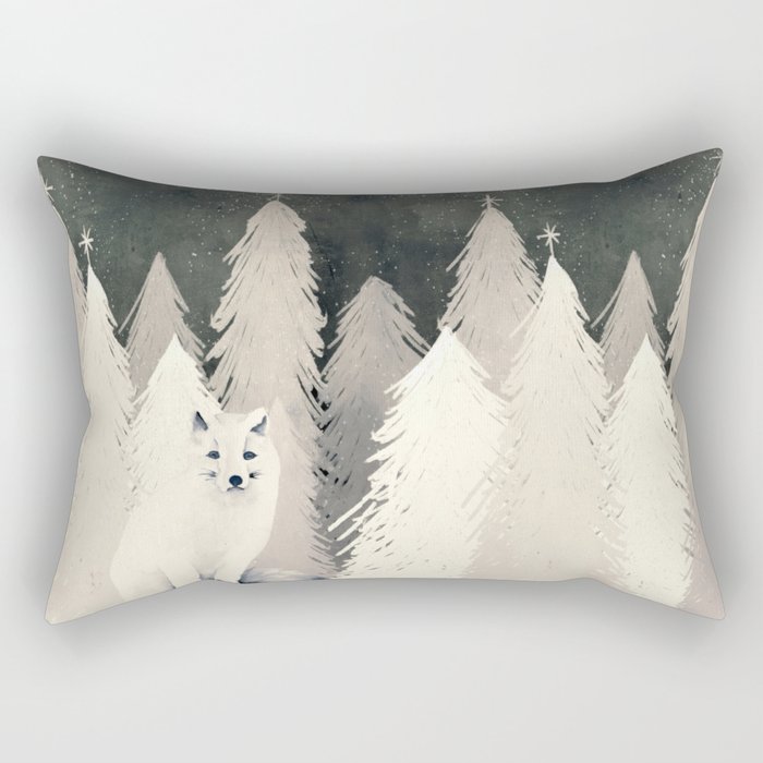 Arctic Wolf Rectangular Pillow
