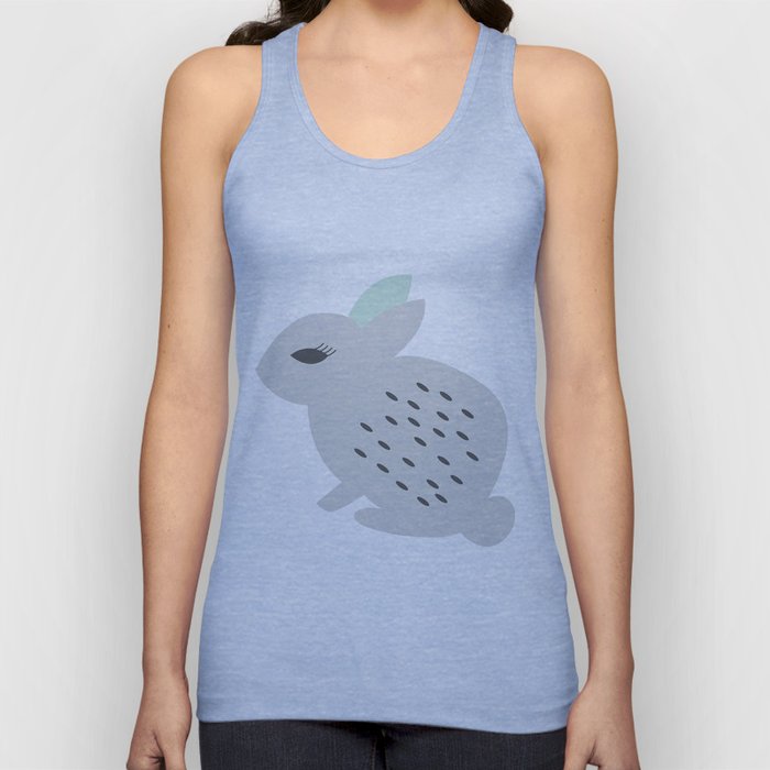 Rabbits and Flowers 002 Tank Top