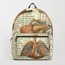 Beautiful Body Parts on Vintage Farmers Almanac page Backpack