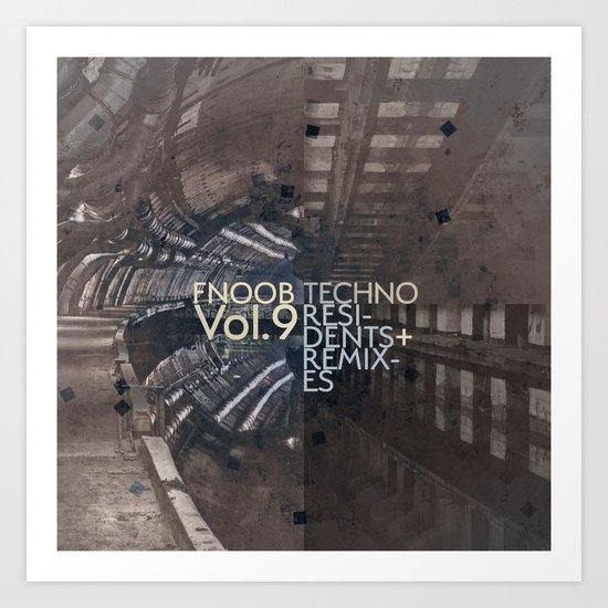 FNOOB Techno Vol. 9 album art Art Print