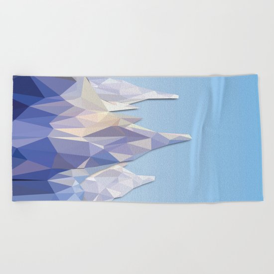 Night Mountains No. 37 Beach Towel
