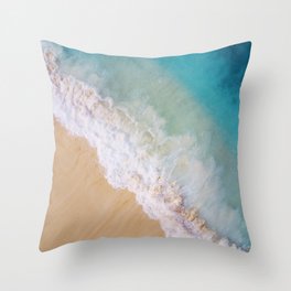 Dream Beach Wave II Throw Pillow