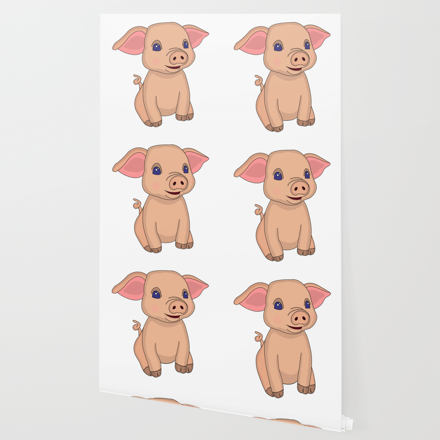 Pretty Piglet Wallpaper By Greylady2016 Society6