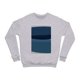 Modern Blue, Blue Painting, Blue Ombre Crewneck Sweatshirt