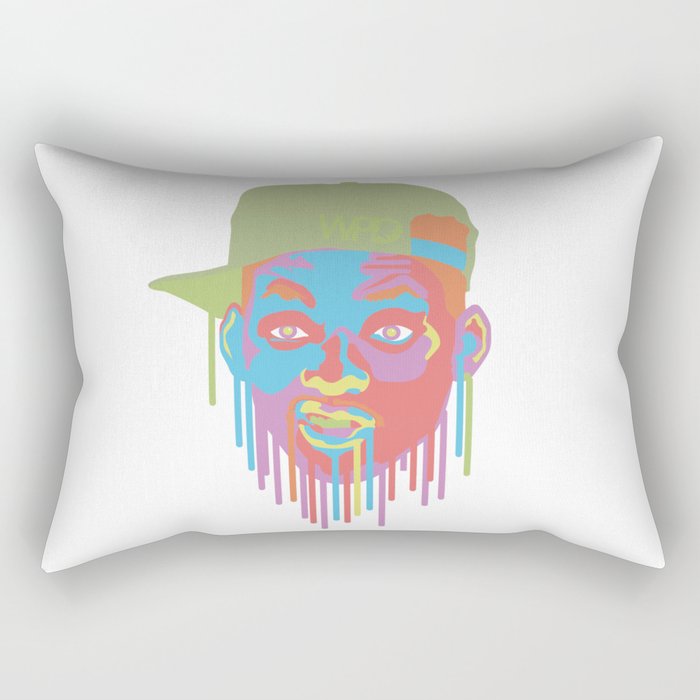 Will Smith Drip Rectangular Pillow