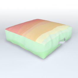Ice Cream Pastel Rainbow Outdoor Floor Cushion