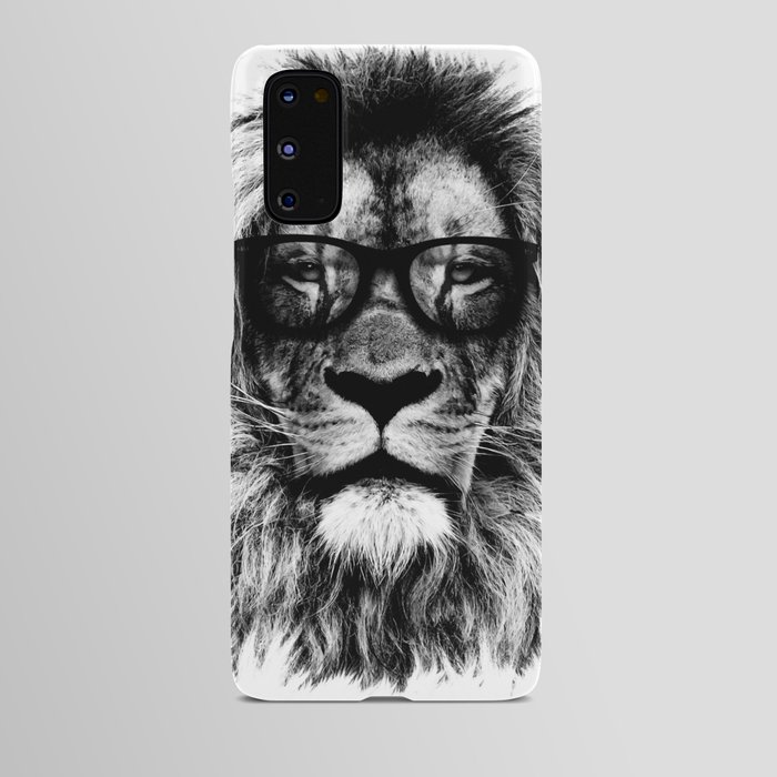 Hipster Lion Black Android Case