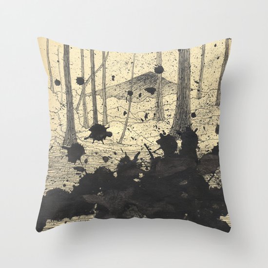 Snowstorm Throw Pillow
