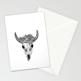 Bull Bouquet Stationery Card