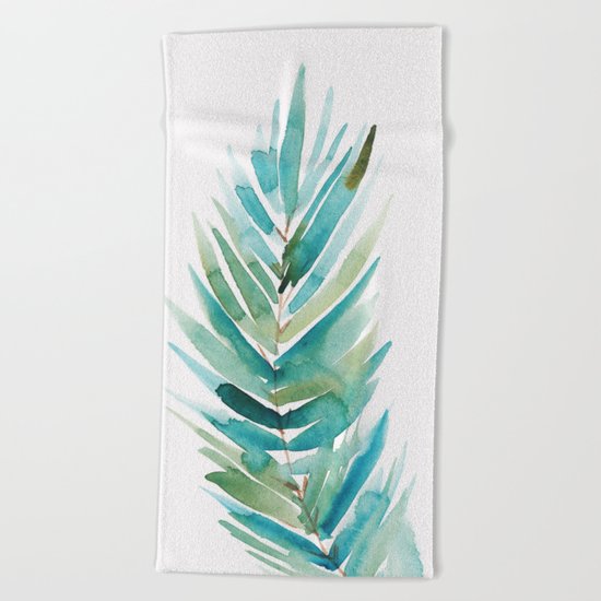 Palm leaf Beach Towel