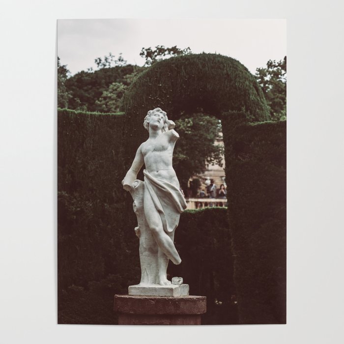 Elegant Renaissance White Marble Statue Photography Poster