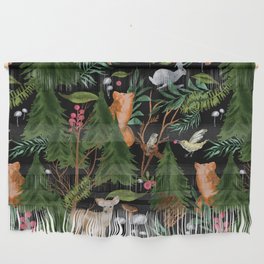 Winter Forest Animals Wall Hanging