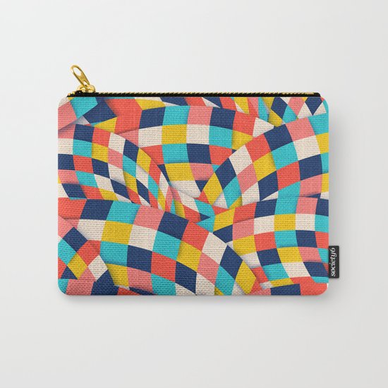 Curved Squares Carry-All Pouch