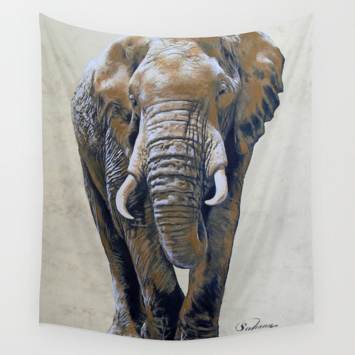 African Elephant Wall Tapestry