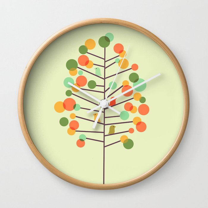 Happy Tree - Tweet Tweet Wall Clock