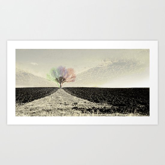 RGB Tree Art Print