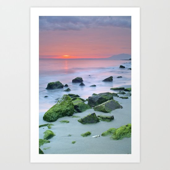 Pink sunset Art Print
