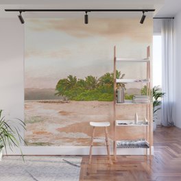 desert island impressionism painted realistic scene Wall Mural