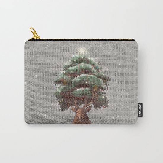 Reindeer Tree Carry-All Pouch