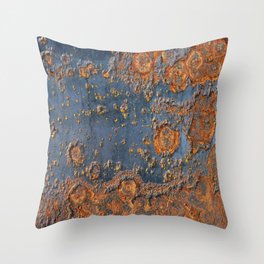 Rusted metal Throw Pillow